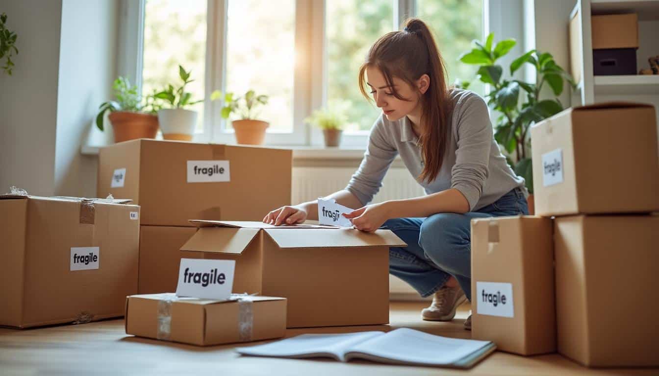 Comment organiser la logistique lors d’un déménagement avec des cartons fragiles
