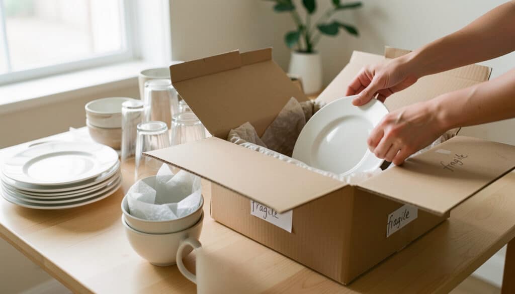 Comment choisir un carton pour protéger sa vaisselle
