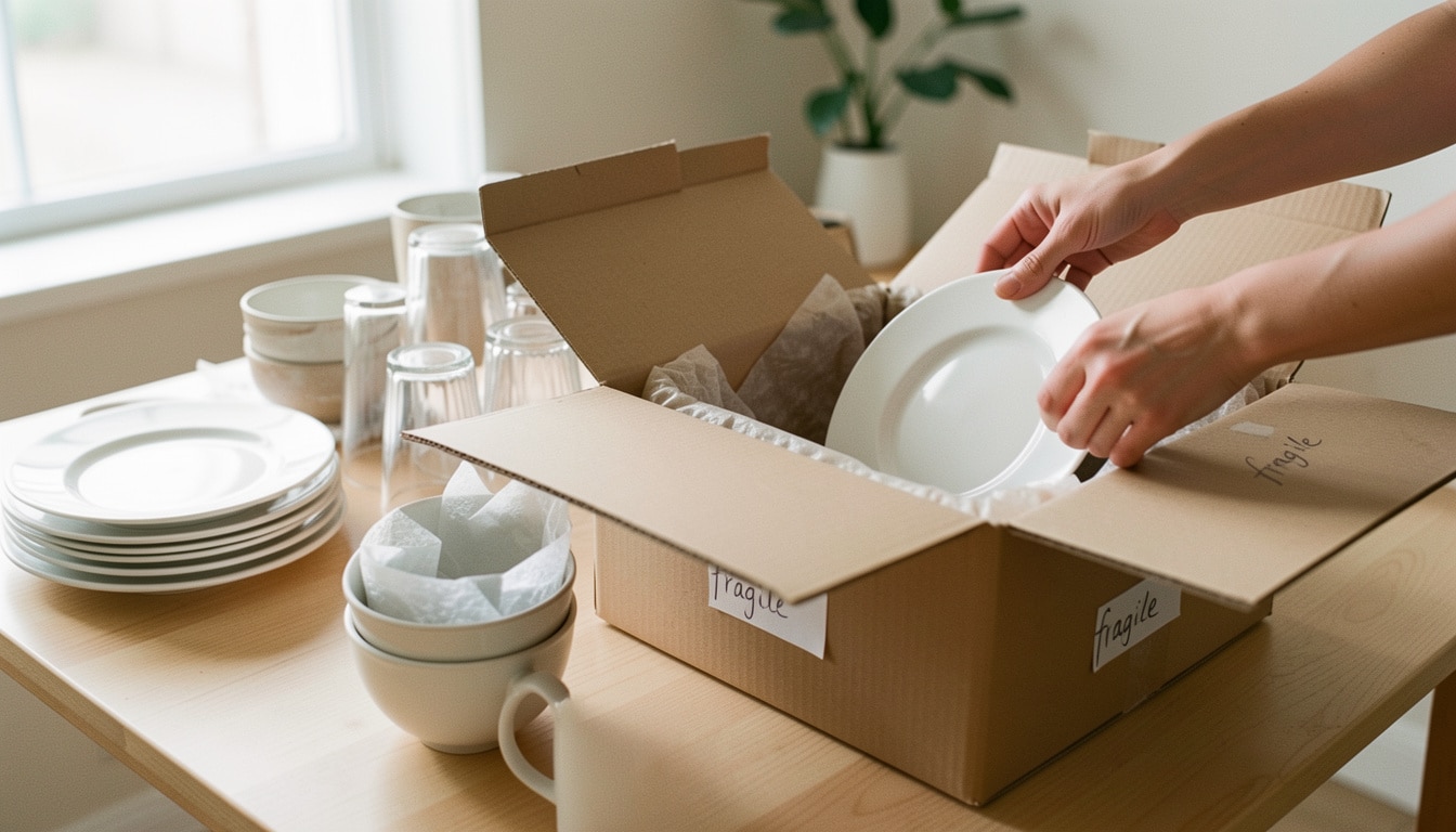 Comment choisir un carton pour protéger sa vaisselle