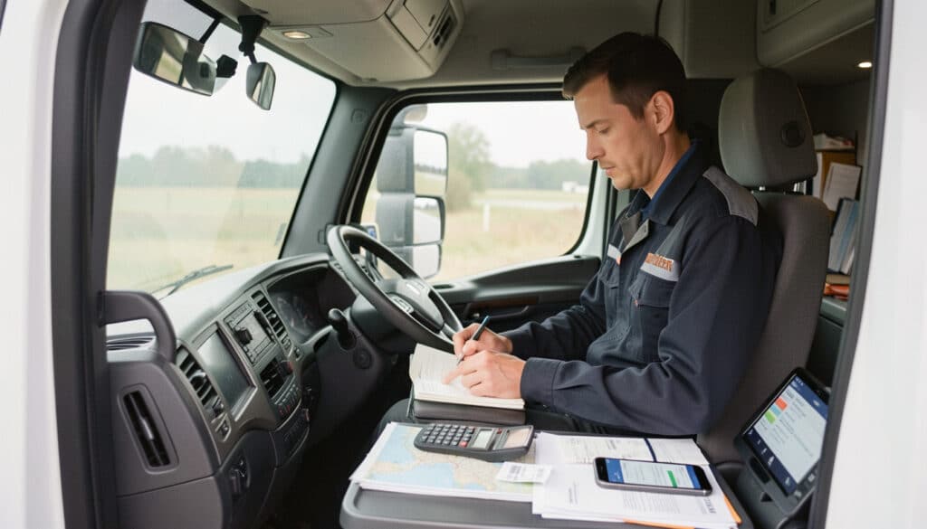Calcul des frais de déplacement d’un chauffeur routier